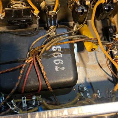 1956 Fender Bassman 5E6 Vintage Tweed Narrow Panel Pre CBS 4x10 Tube Combo Amplifier! image 15
