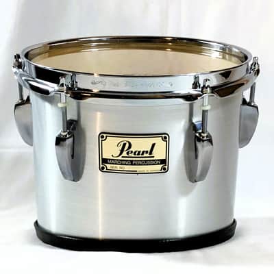 Pearl Championship Series 10" Marching Tom, Brushed Silver (New Old Stock, 2004) image 1