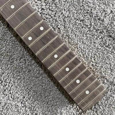 Black Left Handed Strat Style Guitar Neck, Rosewood 22 Frets Fingerboard image 5