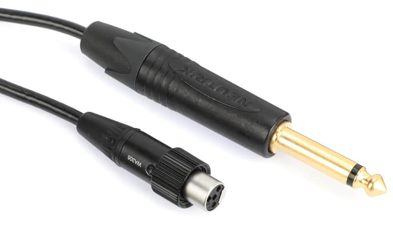Shure WA305 Premium 1/4-inch to TA4F Instrument Cable for Wireless Bodypack Transmitter image 1