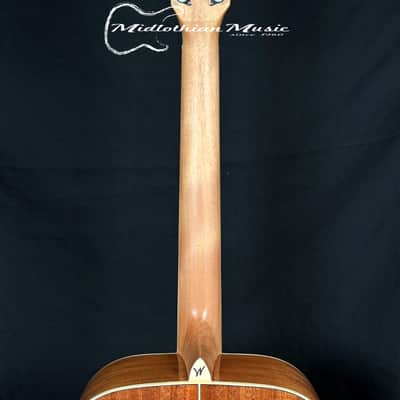 Washburn WD7S-A - 6-String Acoustic Dreadnought Guitar - Natural Gloss Finish image 7