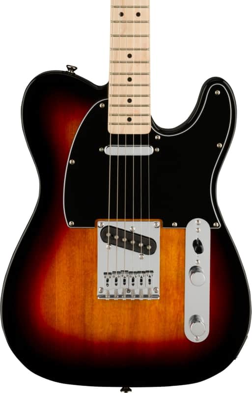 Squier Affinity Telecaster Electric Guitar, Maple Fingerboard, 3-Color Sunburst image 1