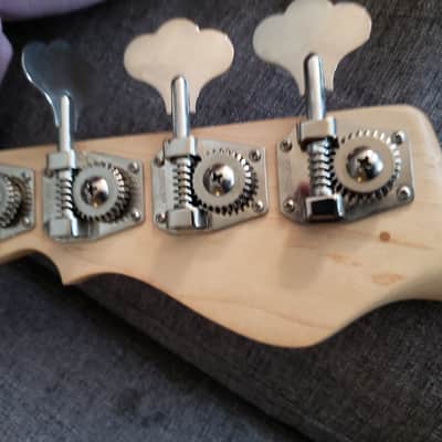 Extremely Rare G&L ASAT Bass Late 90's Blue Burst With Factory Microtonal / Quarter Tone Fretboard image 9