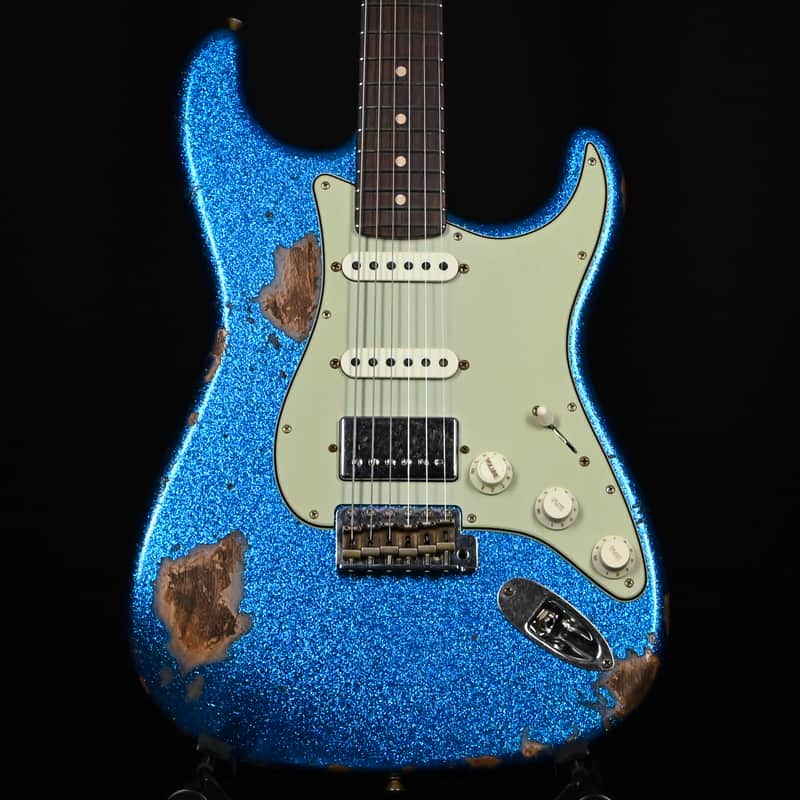 Fender Custom Shop '62 Stratocaster HSS Heavy Relic- Blue Sparkle 2026 (R146850) image 1