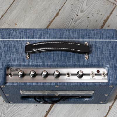 Supro 64 Reverb 1x8" 5W Tube Guitar Combo Amplifier w/Brown Canvas Slip Cover USED image 5