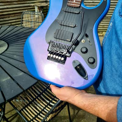 Kramer Pacer Deluxe 1986 Flip Flop Blue Reb Beach Tribute image 20