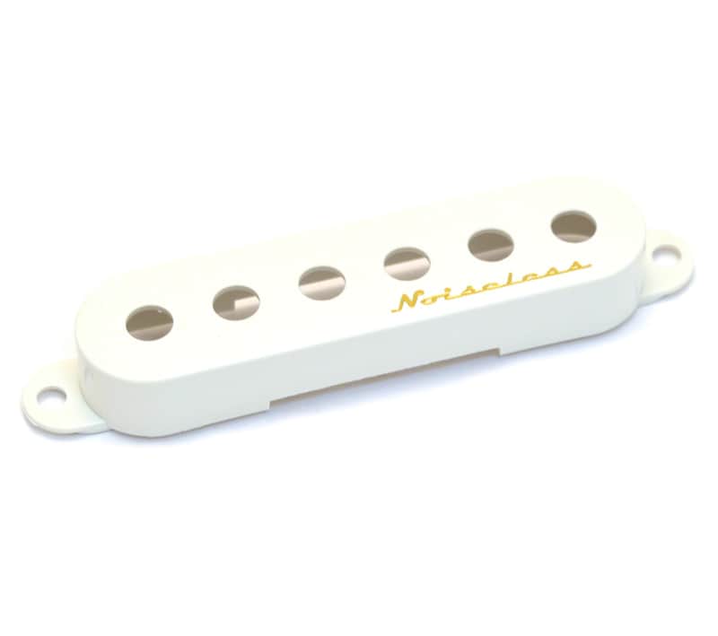 * 005-3339-010 Fender 1 Noiseless White Fender Strat Guitar Bridge Pickup Cover image 1