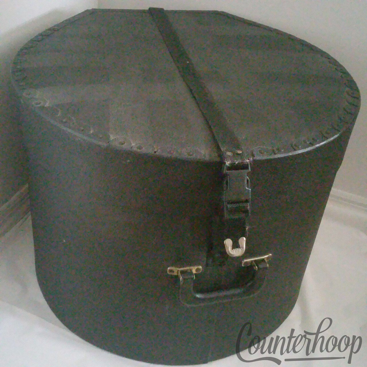 Fiber 18"x14"Bass Drum Fiber Case Vintage 60s Fibre Hardshell Hard Shell USA* — main photograph
