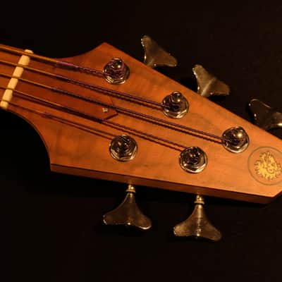 Rick Turner Renaissance  5 String Acoustic Electric Fretless Bass (RB 5-FL) Cherry Sunburst image 7