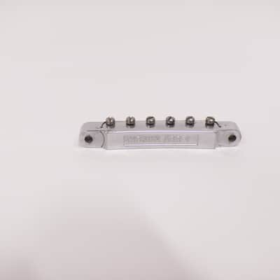 Gibson ABR-1 Tune-O-Matic Bridge with Graph Tech String Saver Saddles Chrome image 2