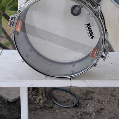Slingerland No. 141 Radio King 5x14" 10-Lug Chrome Over Brass Snare Drum 1970-1972 - Chrome image 8