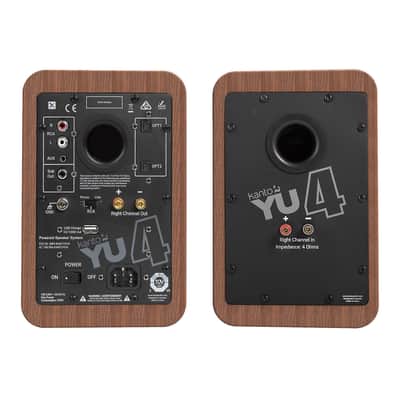 Kanto: YU4 Powered Bookshelf Speakers - Walnut (YU4WALNUT) Walnut image 3