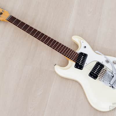 1990s Mosrite Ventures Excellent Model 3/4 Size Body w/ Full Scale Pearl White, Japan Kurokumo image 12