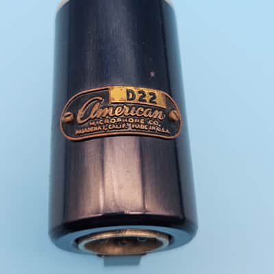 ☆Vintage 1950s American D22 Dynamic Microphone - American Microphone Company D33 Prop Mic image 2