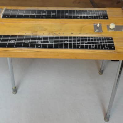 Vintage 1950’s Alamo Double Neck 8 String Lap Steel Guitar w Legs image 7