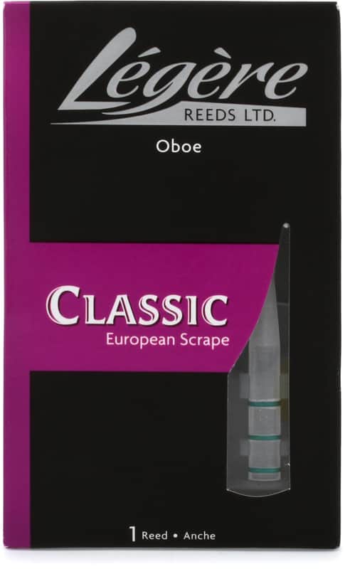 Legere LGOB-MS European Scrape Oboe Reed - Medium Soft (5-pack) Bundle image 1