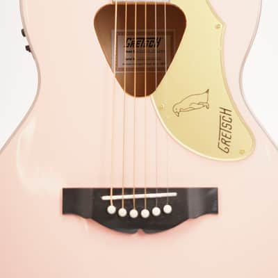 Gretsch G5021E Rancher Penguin Parlor Acoustic-Electric Guitar, Shell Pink image 2