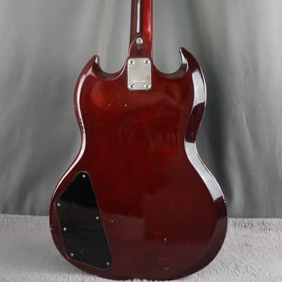 Greco SG-Style Bass MIJ Cherry Red Vintage Short Scale Bass Guitar image 3