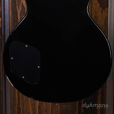 Gibson Custom 1957 Les Paul Standard All Ebony Murphy Lab Light Aged image 6