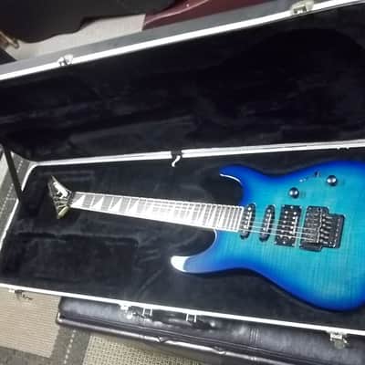 Jackson Dinky DK2 Trans Dolphin Blue Guitar~1997 AMAZING Top~MIJ~Japan~w/Seymour Duncans~Hard Case~ image 17