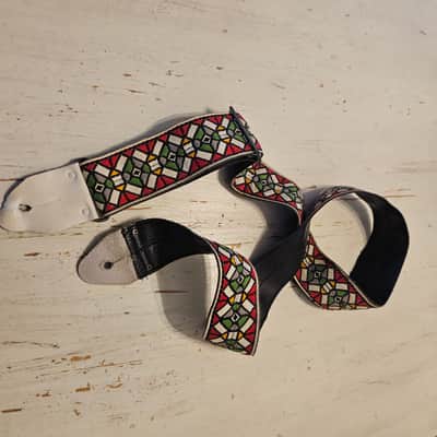 ACE Vintage Guitar Strap Stained Glass Hendrix image 2