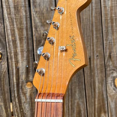 2021 Fender Noventa Stratocaster-P90 pickups-hardtail bridge image 14