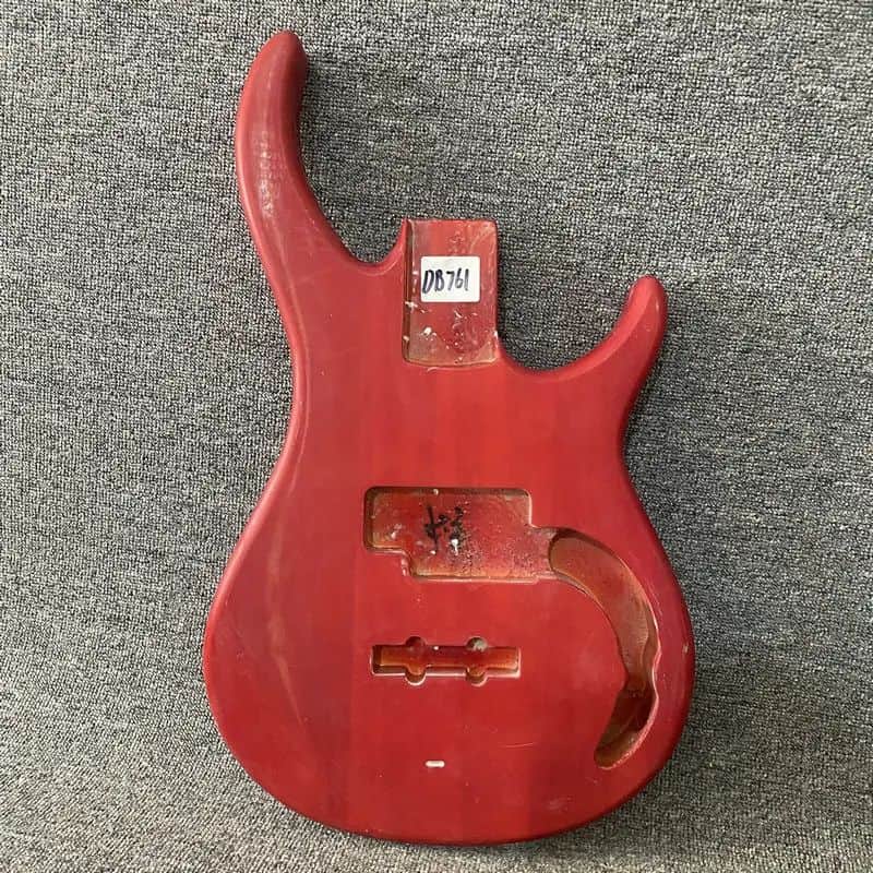 Red 4 String Bass Guitar Body DIY Project image 1