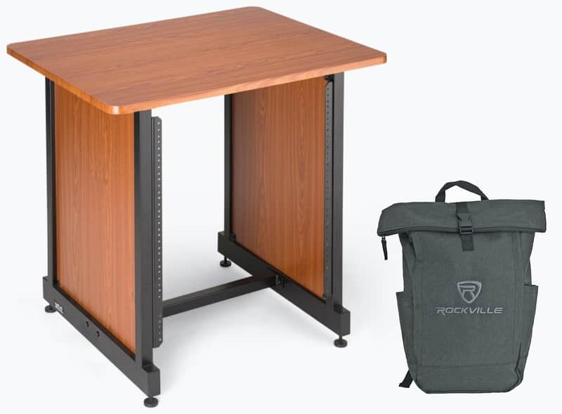 On-Stage WSR7500RB 12-Space Rack Cabinet w/Desktop+Laptop Backpack image 1