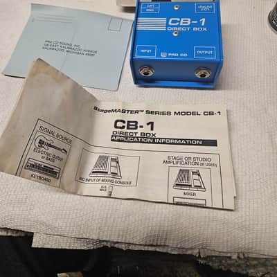 Pro co direct box Like new condition in the box with paperwork image 3
