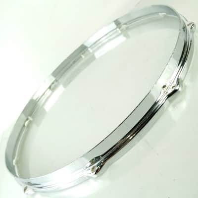 Leedy 16" COB Double-Flange 10-Lug Snare/Tom Drum Batter Rim/Hoop Chrome-Brass image 4