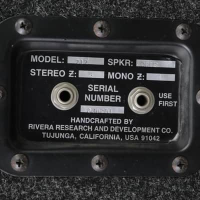 Rivera 212 Ported 2x12 Vertical Speaker Cabinet Owned by Robbie Robertson #48185 image 9