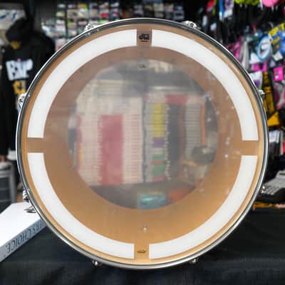 DW USA Collectors Series 16x18" Pure Maple SSC Shell With Ring's 18'' Floor Tom w/ Legs - Piano White Lacquer image 9
