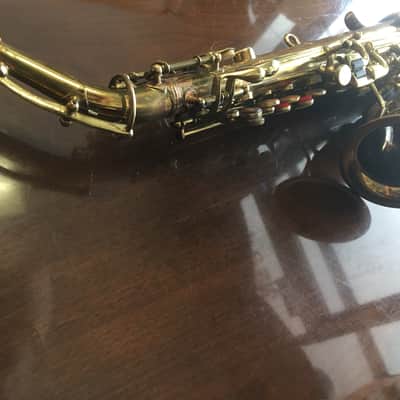 JW York & Sons Curved-Bell Soprano Saxophone 1921 Gold image 3