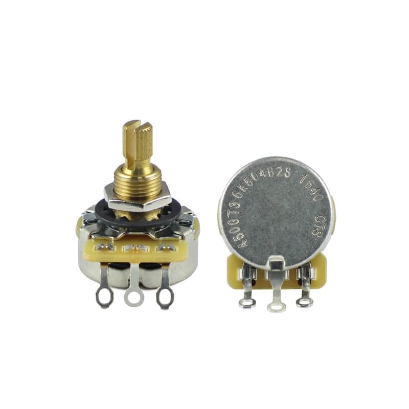 CTS Potentiometer 450G Series A500K Guitar Pot Brass Split Shaft image 1