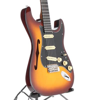 Fender Limited Edition Suona Stratocaster Thinline, Ebony Fingerboard, Violin Burst (M7)(53175) (53175) image 6