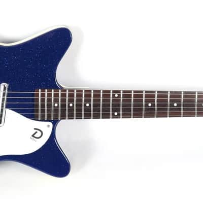 Danelectro 59M NOS+ Metalflake 60th Anniversary Blue Metalflake image 3