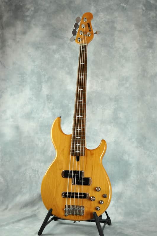 Yamaha BB615 5-String Active Bass Guitar - Yellow Natural | Reverb