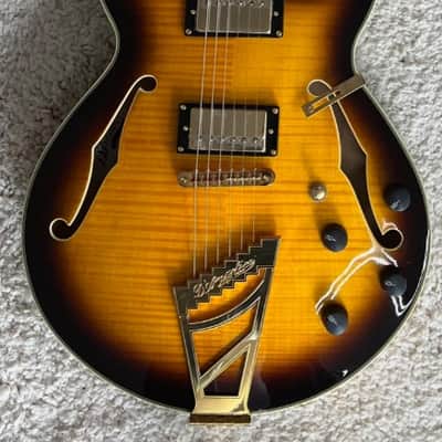 D'Angelico Excel SS Semi-Hollow Electric Guitar w/Stairstep Tailpiece and Case image 1