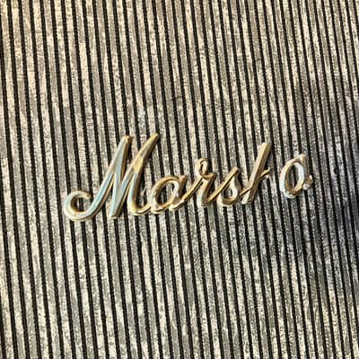 1966 Marshall 2x12 Pinstripe #1983 PA Column Cabinet Cab G12H T1281 image 3