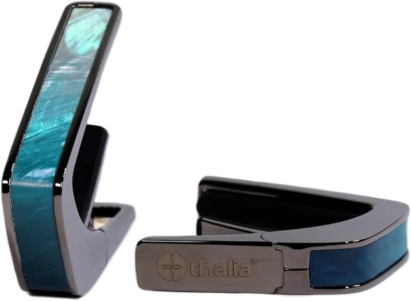 Thalia Black Chrome Deluxe Series Capo - Azure Seas image 1