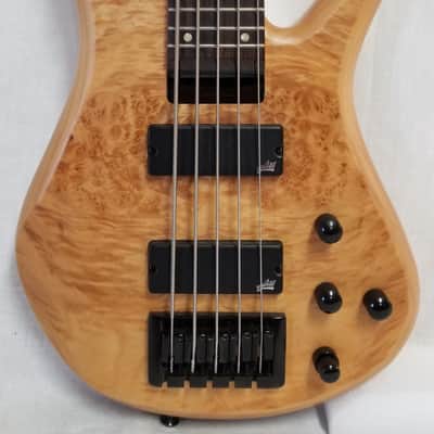 Zon Pre Owned Sonus Standard 5-String Electric Bass Guitar Maple Body Burl Maple Top W/Bag image 1