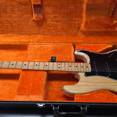 1977 Fender Stratocaster Hardtail Natural Ash Vintage 70s American USA Strat HT Hard Tail 1970's Guitar image 2