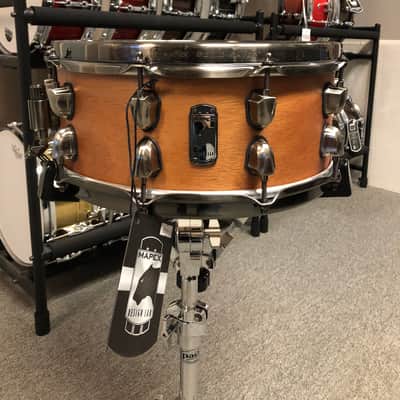 Mapex Design Lab Heartbreaker Snare Drum Mahogany Natural Satin 14" x 6" image 1