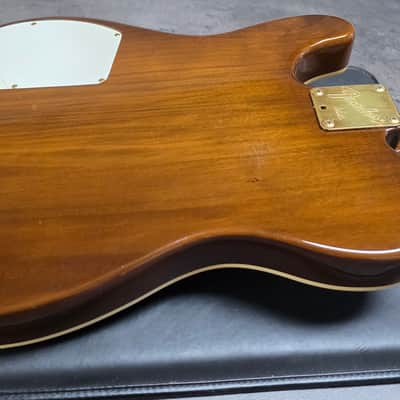 1983 Fender Telecaster Walnut Elite Gold RARE Flagship Top Model American Vintage 80s USA Electric Guitar Walnut Neck Original Hang Tag Manual image 21