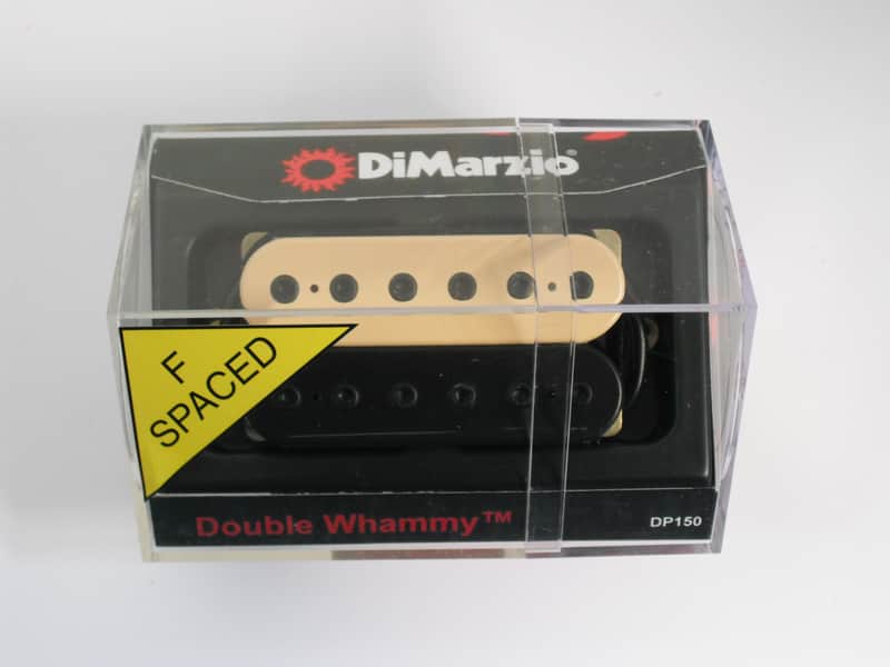 F-spaced DiMarzio Double Whammy Bridge Humbucker Black/Creme DP 150 image 1