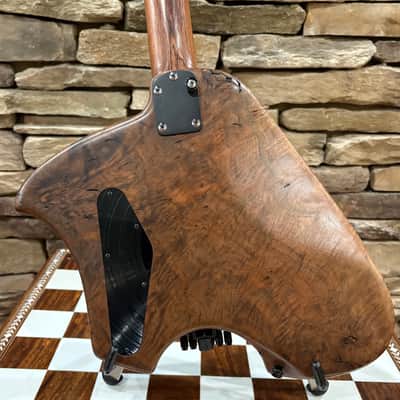 Klein Headless Electric Guitar 2017 - Natural Burled Walnut / Rosewood w/ Gig Bag image 7