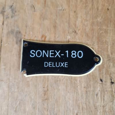 Gibson 1980 Sonex 180 Deluxe Truss Rod Cover Black image 1