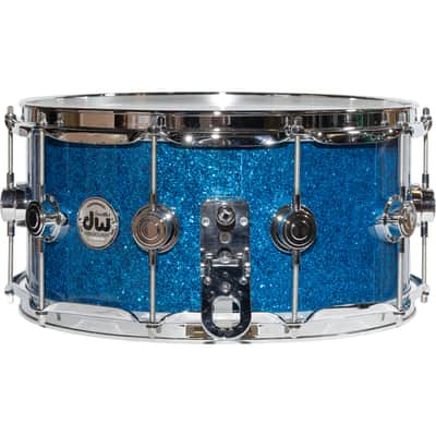 Drum Workshop Collectors Series 6.5x14 Snare Drum - Blue Glass image 2