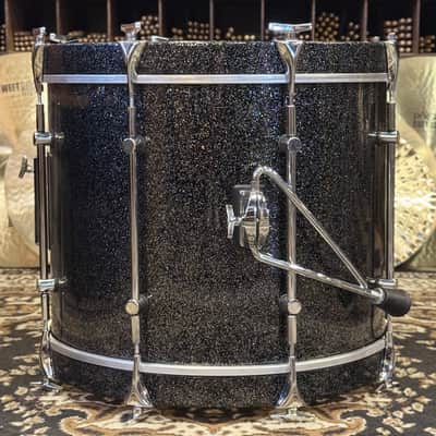 VINTAGE 1980's Sonor 17x22 Hilite Bass Drum in Black Diamond image 4
