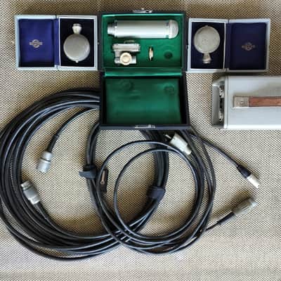 Georg Neumann & Co., Gefell/Vogtl. Neumann CMV 563, M7S, M8S, M55K, N61, Microphone holder, orig.cable 2pcs.,  230V power cable 1956-1972 image 12